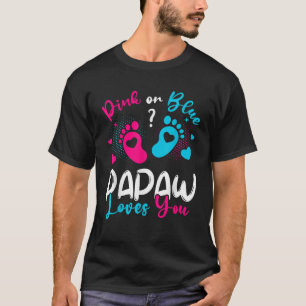 Rosa oder blaue Papa-Lieben Sie Geschlecht zeigen  T-Shirt