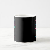 Rosa oder blaue Papi-Lieben beim Boxen Kaffeetasse (Mittel)