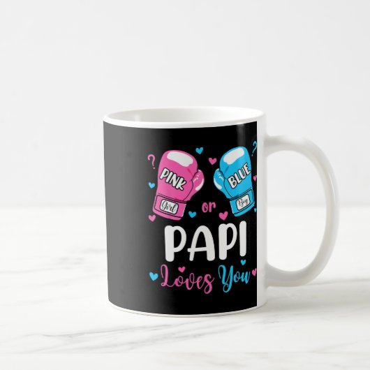 Rosa oder blaue Papi-Lieben beim Boxen Kaffeetasse (Rechts)