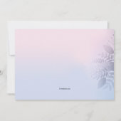 Rosa oder blaue Party Einladung (Rückseite)