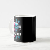 Rosa oder blaue Pate Lieben Sie Boxing Geschlecht Kaffeetasse (Vorderseite Links)