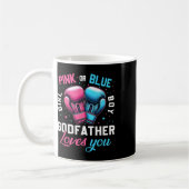 Rosa oder blaue Pate Lieben Sie Boxing Geschlecht Kaffeetasse (Links)