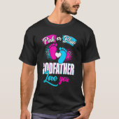 Rosa oder blaue Pate-Lieben Sie Geschlecht Bab off T-Shirt (Vorderseite)