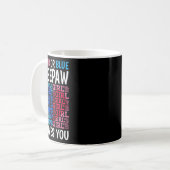 Rosa oder blaue Peepaw-Lieben, die Sie Geschlecht Kaffeetasse (Vorderseite Links)