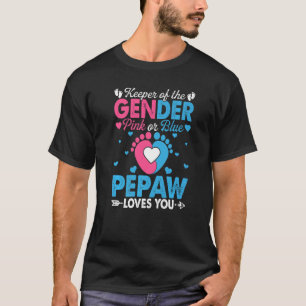 Rosa oder blaue Pepaw-Lieben Sie Geschlecht zeigen T-Shirt