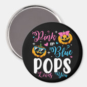 Rosa oder blaue Pop Lieben Sie Pumpkin Baby Circle Magnet (Vorderseite/Rückseite)