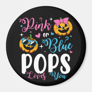 Rosa oder blaue Pop Lieben Sie Pumpkin Baby Circle Magnet