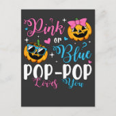 Rosa oder blaue Pop-Pop-Lieben, die Sie Pumpkin Ba Postkarte (Vorderseite)