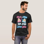 Rosa oder blaue Pop-Pop-Lieben Sie Geschlecht Reve T-Shirt (Vorne ganz)