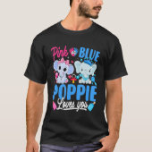 Rosa oder blaue Poppie-Lieben, bei denen das Gesch T-Shirt (Vorderseite)
