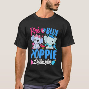 Rosa oder blaue Poppie-Lieben, bei denen das Gesch T-Shirt