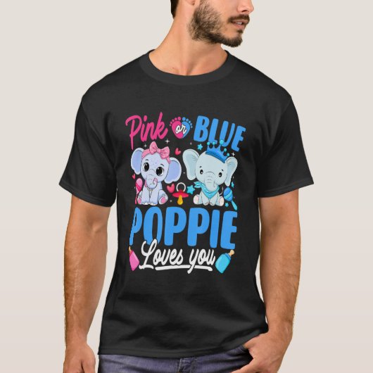Rosa oder blaue Poppie-Lieben, bei denen das Gesch T-Shirt (Vorderseite)