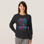 Rosa oder blaue Poppie-Lieben Sie Geschlecht zeige T-Shirt (Vorne ganz)