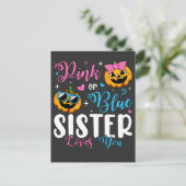 Rosa oder blaue Schwänze Lieben, die Sie Pumpkin B Postkarte (Stehend Vorderseite)