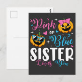Rosa oder blaue Schwänze Lieben, die Sie Pumpkin B Postkarte (Vorne/Hinten)