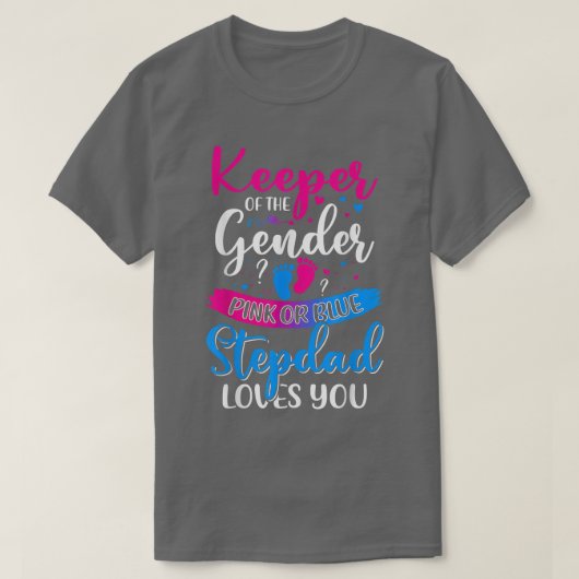 Rosa oder blaue Stepdad-Lieben, bei denen die Gesc T-Shirt (Design vorne)