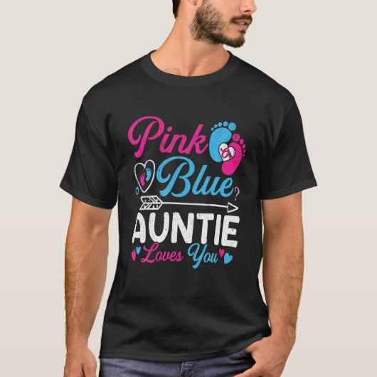 Rosa oder blaue Tantchen Lieben Sie Funny Baby Gen T-Shirt (Vorderseite)