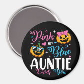 Rosa oder blaue Tantchen Lieben Sie Pumpkin Baby C Magnet (Vorderseite/Rückseite)
