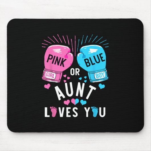 Rosa oder blaue Tante-Lieben, die Sie beim Boxen d Mousepad (Vorne)