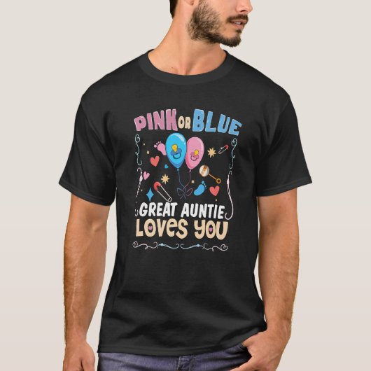 Rosa oder blaue Tante Lieben Ihr bester Tante über T-Shirt (Vorderseite)