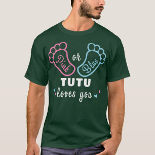 Rosa oder blaue Tutu-Lieben, die Sie Geschlecht ze T-Shirt