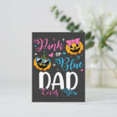 Rosa oder blaue Vater-Lieben, die Sie Pumpkin Baby Postkarte (Stehend Vorderseite)