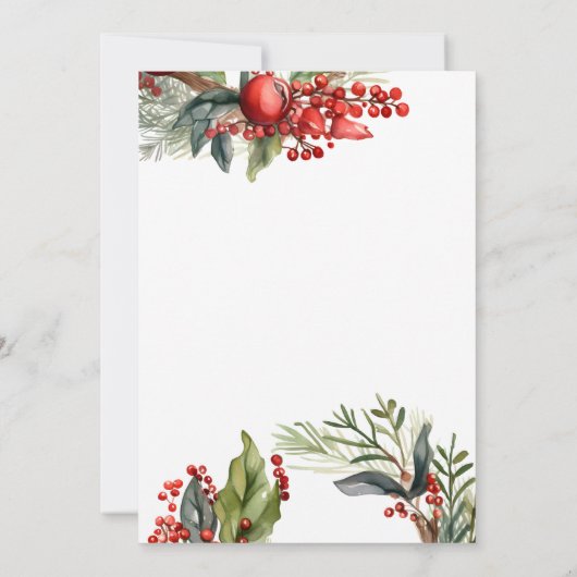 Rosa oder blaue Winter-Party Einladung (Rückseite)