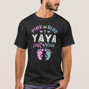 Rosa oder blaue Yaya Lieben Ihr Oma für Oma T-Shirt