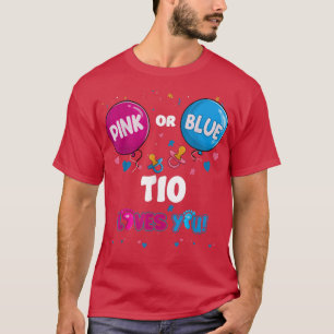 Rosa oder blauer Ballon Tio Lieben Sie Geschlecht  T-Shirt