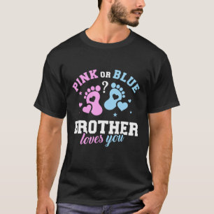 Rosa oder Blauer Bruder Liebe du Funny Vatertag T-Shirt