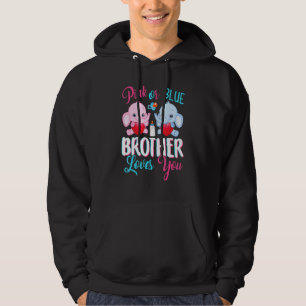 Rosa oder blauer Bruder liebt dich Elefanten Baby  Hoodie