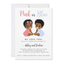 Rosa oder blaues Geschlecht offenbaren Einladung s