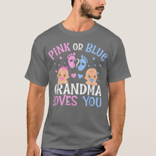 Rosa oder blaues Geschlecht offenbaren Oma-Lieben T-Shirt