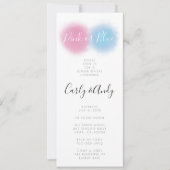 Rosa oder blaues Geschlecht offenbart Rauchbombe L Einladung (Vorderseite)