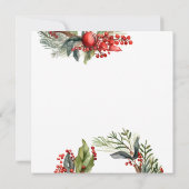 Rosa oder blaues Winter Gender Reveal Party Vielen Dankeskarte (Rückseite)