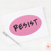 Rosa (oder Farbe wählen) Aufkleber aufhalten (Umschlag)