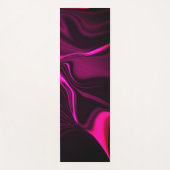 Rosa oder lila Kurven auf dunklem lila Hintergrund Yogamatte (Vorderseite)