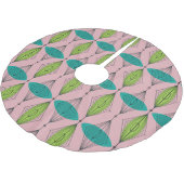 Rosa Ogee u. Polyester Weihnachtsbaumdecke (Schrägansicht)