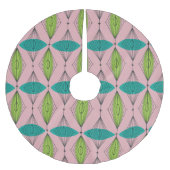 Rosa Ogee u. Polyester Weihnachtsbaumdecke (Vorderseite)