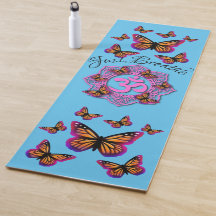 Rosa Ohm Mandala Design Schmetterlinge atmen einfa