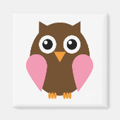 Rosa Ohr Magnet (Vorne)