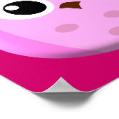 Rosa Ohr Poster (Ecke)