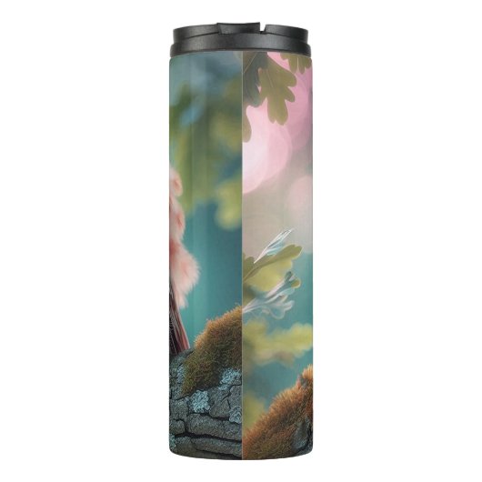 Rosa Ohr Thermosbecher (Rückseite)