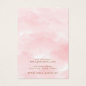 Rosa Ohrkarte (Rückseite)