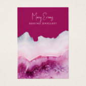 Rosa Ohrring-Grafikkarte (Vorderseite)