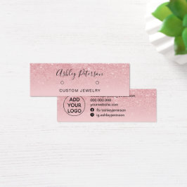 Rosa Ohrringe aus Chic Glitzer