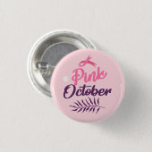 Rosa Oktober Button (Vorne & Hinten)
