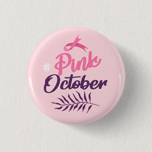 Rosa Oktober Button (Vorderseite)