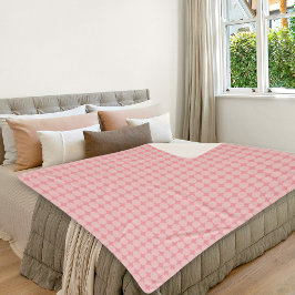 Rosa oktogonales Muster Sherpa-Decke Sherpadecke