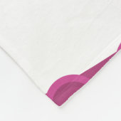 Rosa Oktopus Name Milestone Fleece Blankon (Ecke)